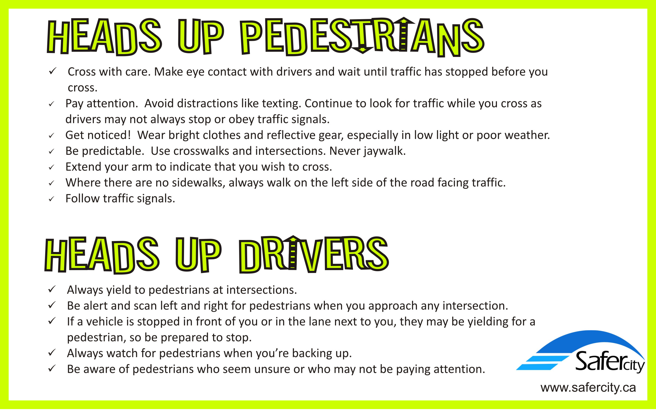 Pedestrian Safety City of Chilliwack