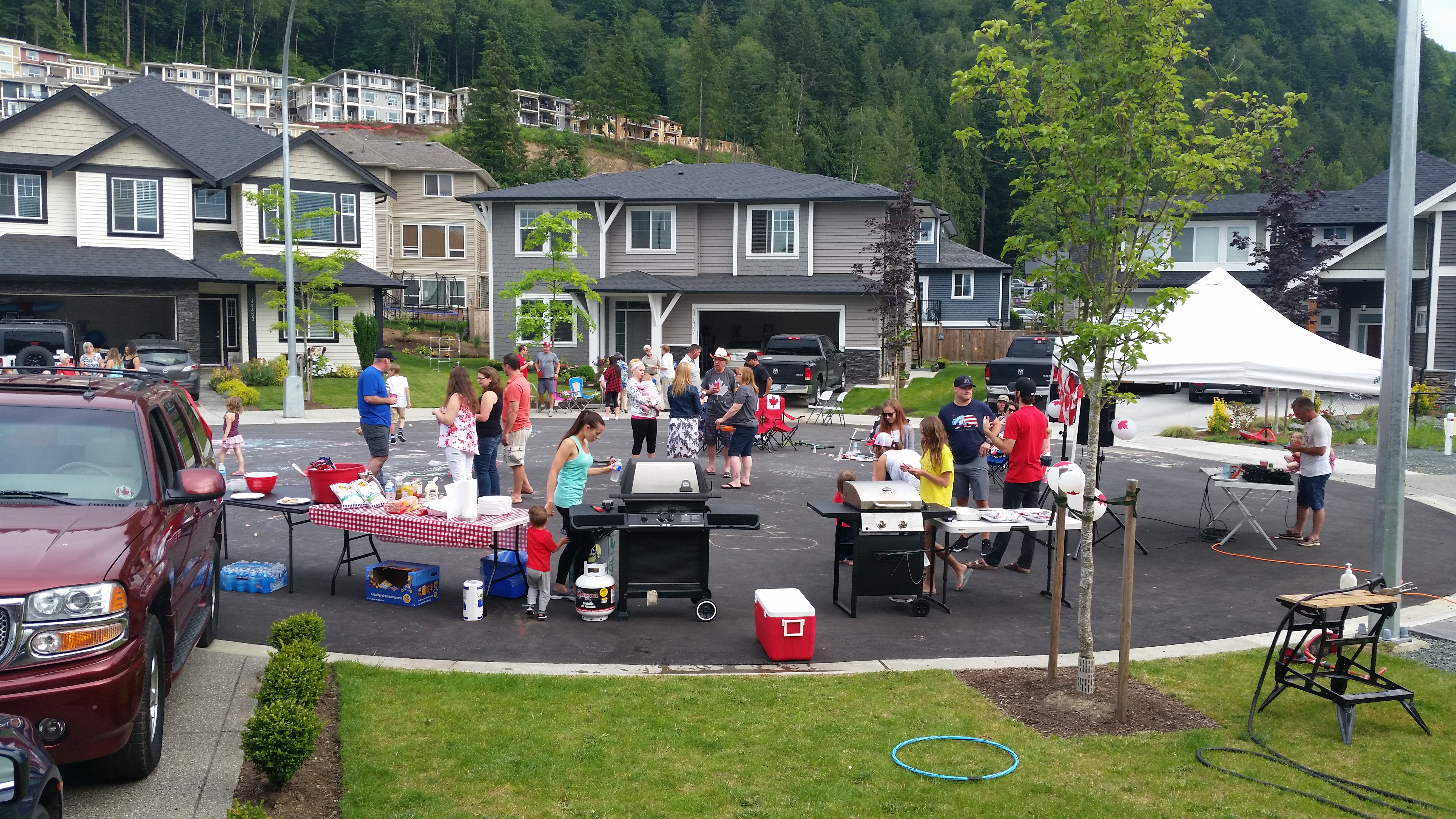 Image of a neighbourhood block party