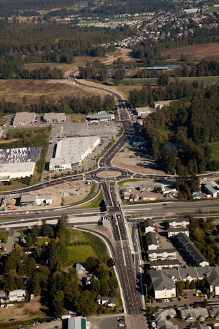 Photo looking north down Evans from Oct 2009